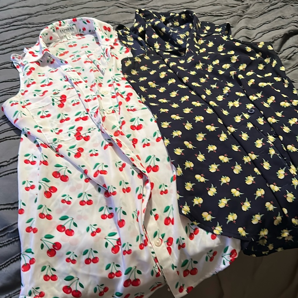 Bundle of 2 Express sleeveless blouses size XS